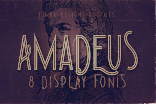 Amadeus: A Vintage Display Font for Bold Branding