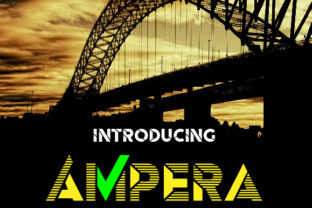 Ampera: A Layered Display Typeface for Editorial Impact