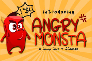Angry Monsta: A Playful Handwritten Font for Crafters & Sellers