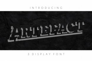 Artefact: A Textured Display Font for Digital Design
