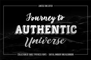 Authentic Trio Font: Elegant Typeface for Handmade Products