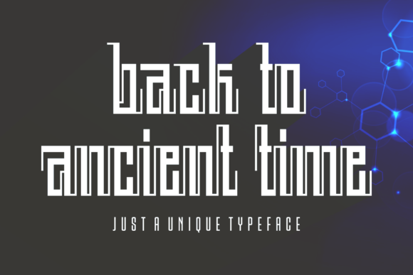 Back to Ancient Time: A Display Font with Editorial Soul