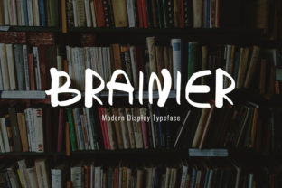 Brainier: A Display Font for Confident Editorial Design