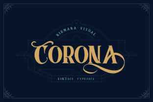 Corona: A Vintage Display Font for Makers