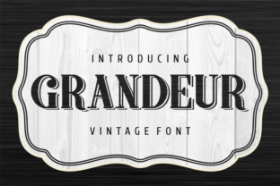 Grandeur: A Striking Display Font for Bold Branding