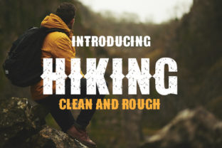 Introducing Hiking: A Vintage Display Font for Digital Creators