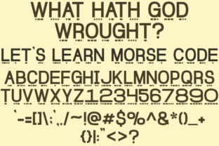 Lets Learn Morse Code: A Typeface That Gets Noticed