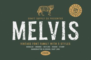 Melvis Family: A Vintage Font for Consistent Branding