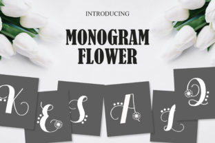 Monogram Flowers: An Elegant Display Font for Content Design