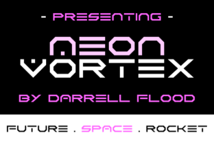 Neon Vortex: A Futuristic Display Font for Campaigns