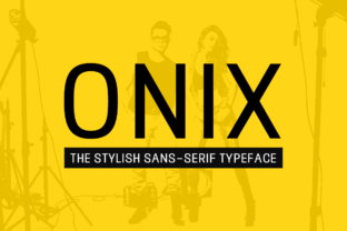Onix: A Modern Sans-Serif Display Typeface for Branding