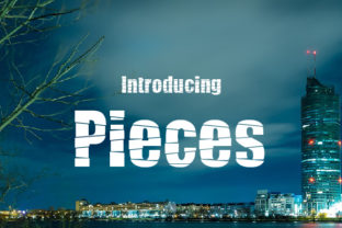 Pieces: A Pixel Display Font That Earns Its Place