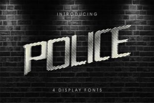 Police Family: A Delicate Display Font for Branding