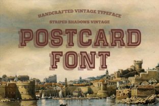 Postcard: A Handcrafted Display Font for Makers