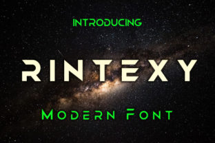 Rintexy: A Modern Geometric Typeface for Editorial Design