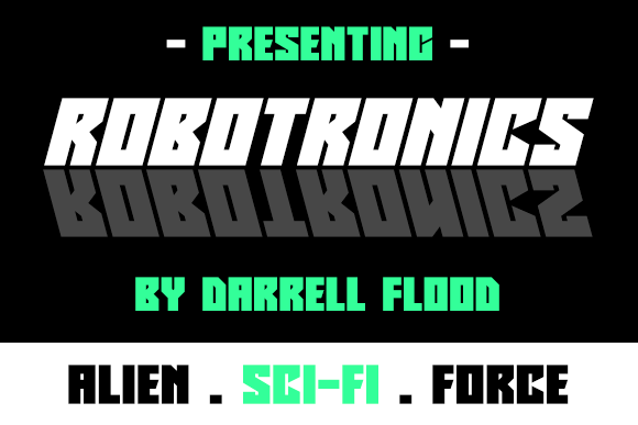 Robotronics Font: A High-Impact Sci-Fi Typeface for Makers