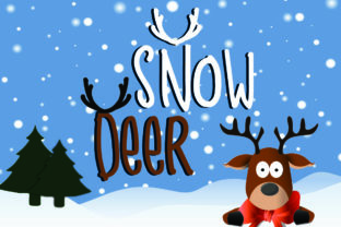 Snow Deer: A Playful Display Font for Winter Branding