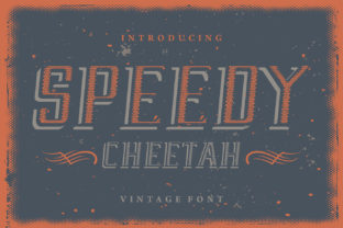 Speedy Cheetah: A Vintage Display Font for Editorial Creators