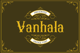 Vanhala: A Vintage Display Font for Crafters and Makers