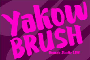 Yakow Brush: A Display Font for Campaign Creators